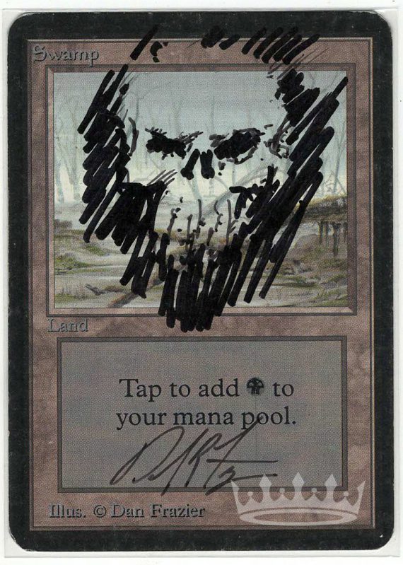 Swamp (Alpha Signed and Altered by artist Dan Frazier)