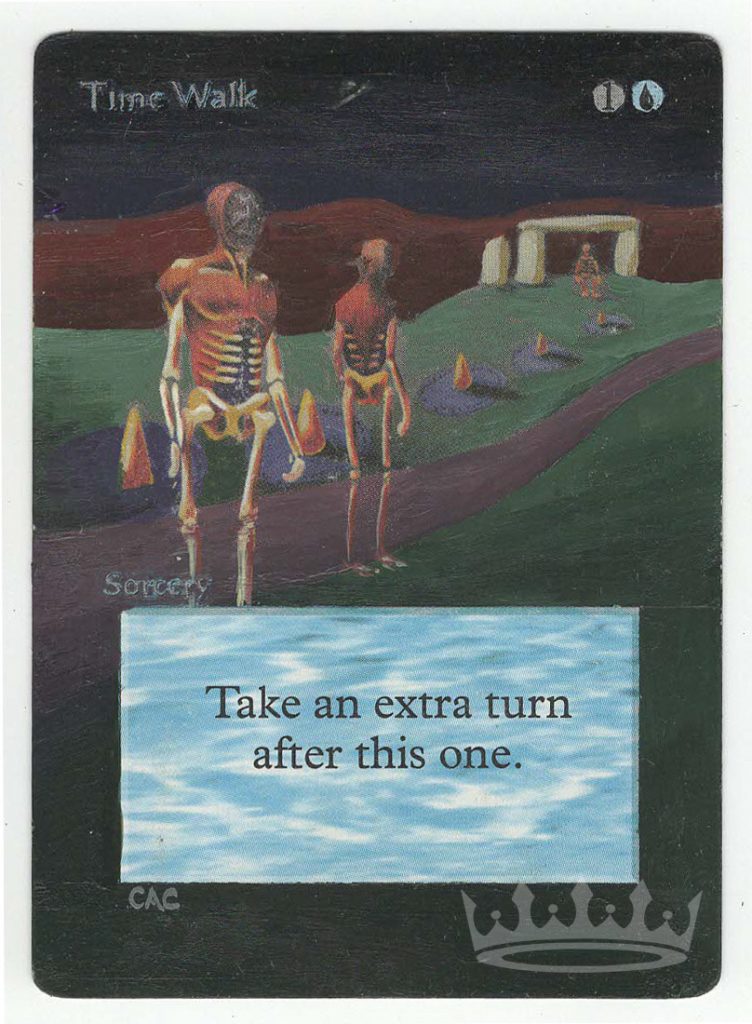 Time Walk (Unlimited, altered) MTGKingpin
