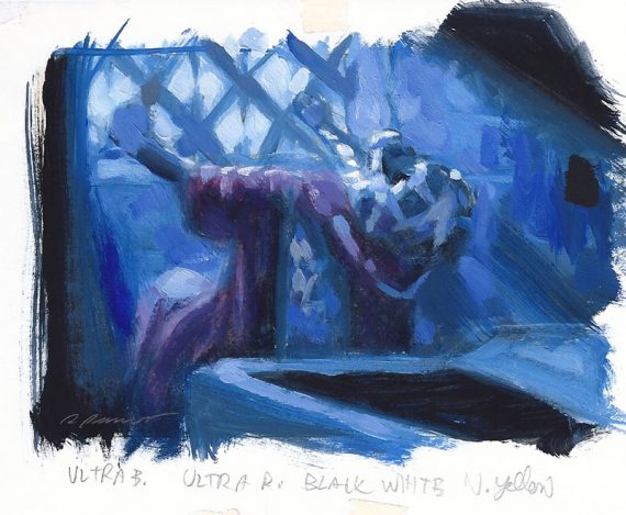Unburial Rites Original Magic: The Gathering Art (Prelim Sketches & Color Study)