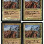 Wasteland Playset (Foil Crimped Misprint, Signed by Artist Una Fricker)