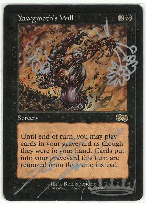 Yawgmoth's Will (Signed and Altered by Artist Ron Spencer)